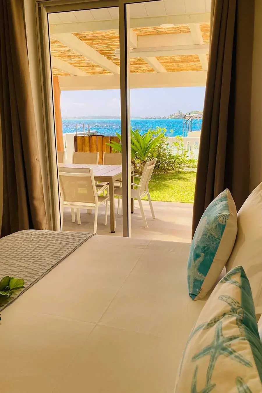 Bedroom with beach view